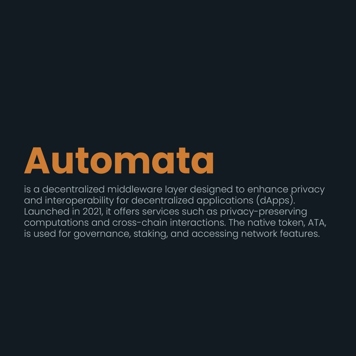MiningramAI's tweet photo. Automata (ATA) is now listed on Miningram.
#Automata #ATA #Crypto #Blockchain #Miningram https://t.co/TwlYi5xbiH