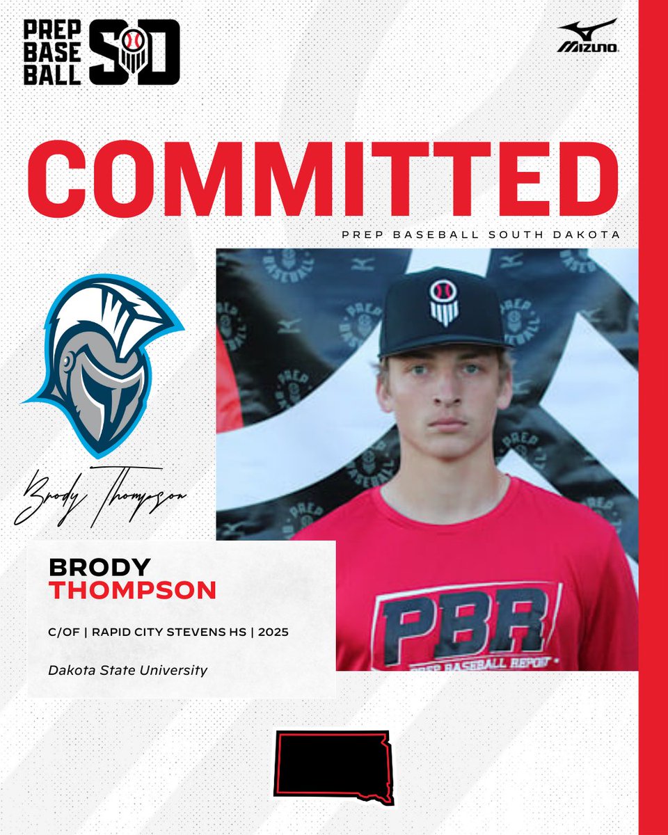 🎓𝐂𝐨𝐦𝐦𝐢𝐭𝐦𝐞𝐧𝐭 𝐖𝐚𝐭𝐜𝐡🎓

Brody Thompson (2025, C/OF, <a href="/RCSliders/">Rapid City Sliders Baseball</a>) commits to Dakota State University.

✅ 2024 Dakota State Games Participant

👤 loom.ly/LnXcI2U

<a href="/Brody_Thomp14/">Brody Thompson 2025</a> ✖️ <a href="/DSU_Baseball_/">Dakota State Baseball</a>