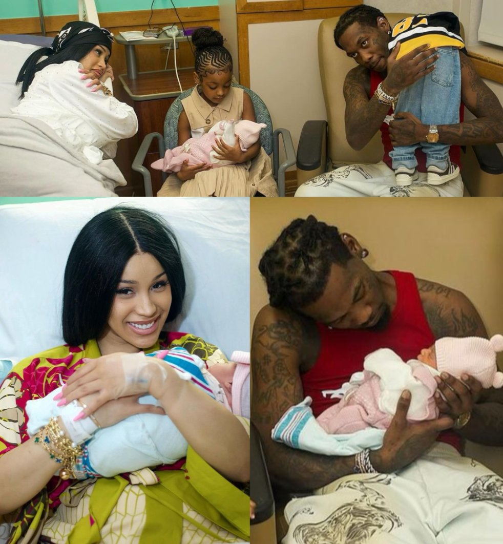 mymixtapez's tweet photo. Cardi B and Offset have welcomed their third child together, a baby girl 👼🏽

Congratulations to Cardi B and Offset 🎉 https://t.co/HCF6goquBZ