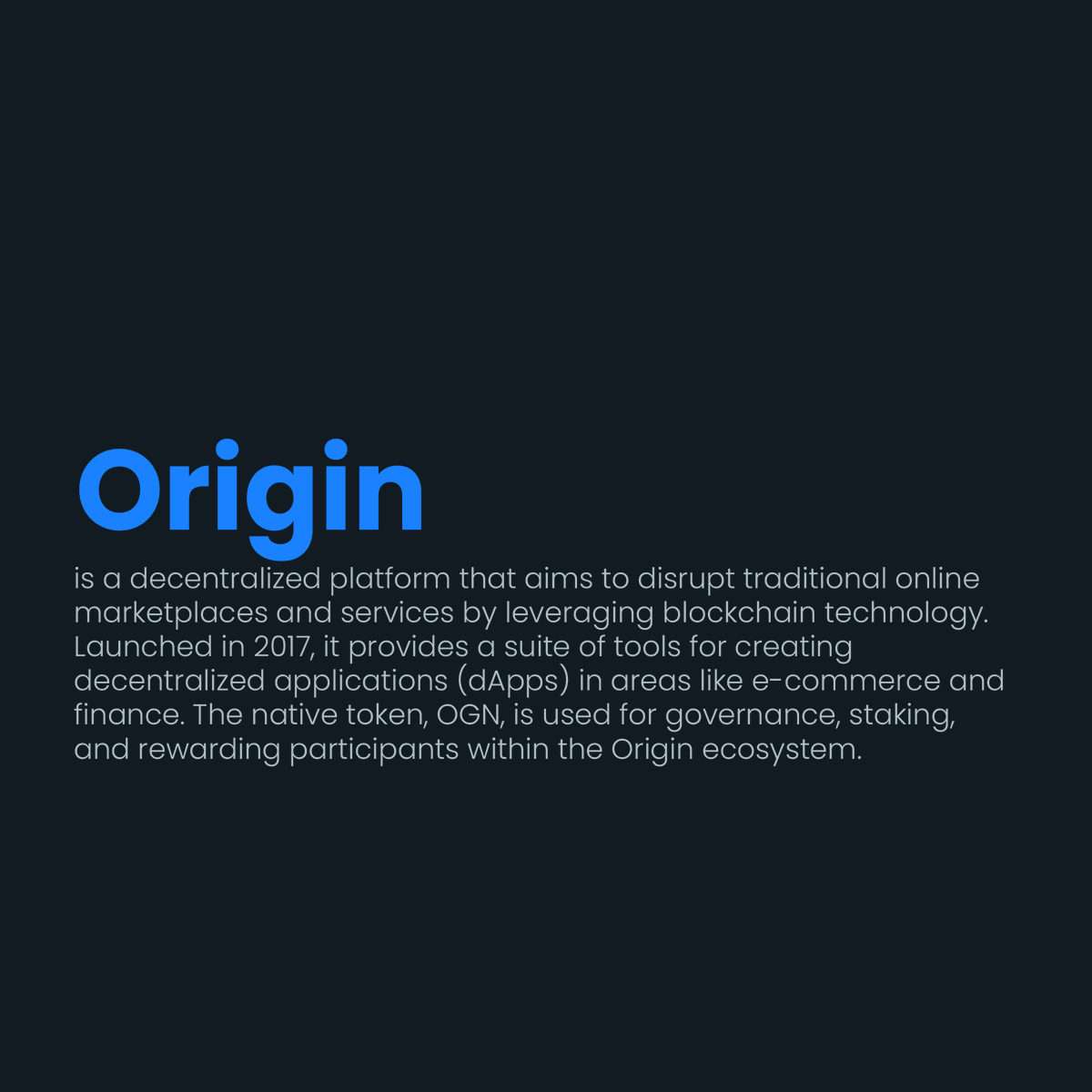 MiningramAI's tweet photo. Origin (OGN) is now listed on Miningram.
#Origin #OGN #Crypto #Blockchain #Miningram https://t.co/XJfn2sjQ5d