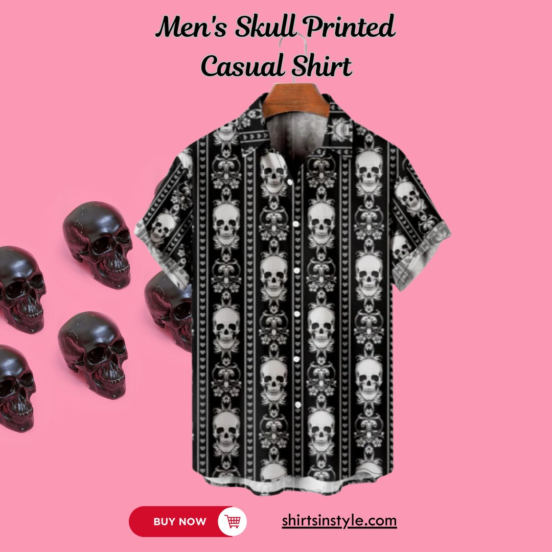 shirtsinstyle's tweet photo. Make a statement with our Men’s Skull Printed Casual Shirt! 💀👕 Perfect for adding an edgy touch to your wardrobe, this bold shirt features a striking skull design that pairs well with any casual outfit.
Shop Now: https://t.co/6vgk2Ra0G3
#SkullPrintedShirt #BoldFashion #ShopNow https://t.co/j6CADr7S7P