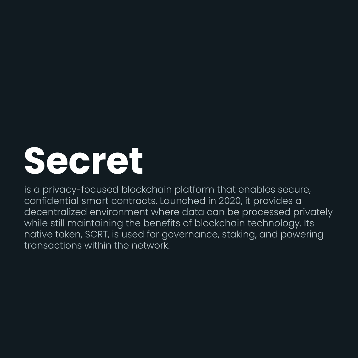 MiningramAI's tweet photo. Secret (SCRT) is now listed on Miningram.
#Secret #SCRT #Crypto #Blockchain #Miningram https://t.co/JtFdhdFiQ8
