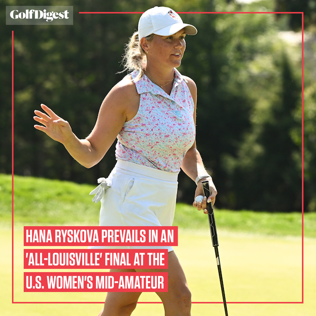 Hana Ryskova, a native of the Czech Republic who played collegiate golf at the University of Louisville, dominated the final of the U.S. Women's Mid-Amateur.

Read more: glfdig.st/hCyI50Tmm3U
