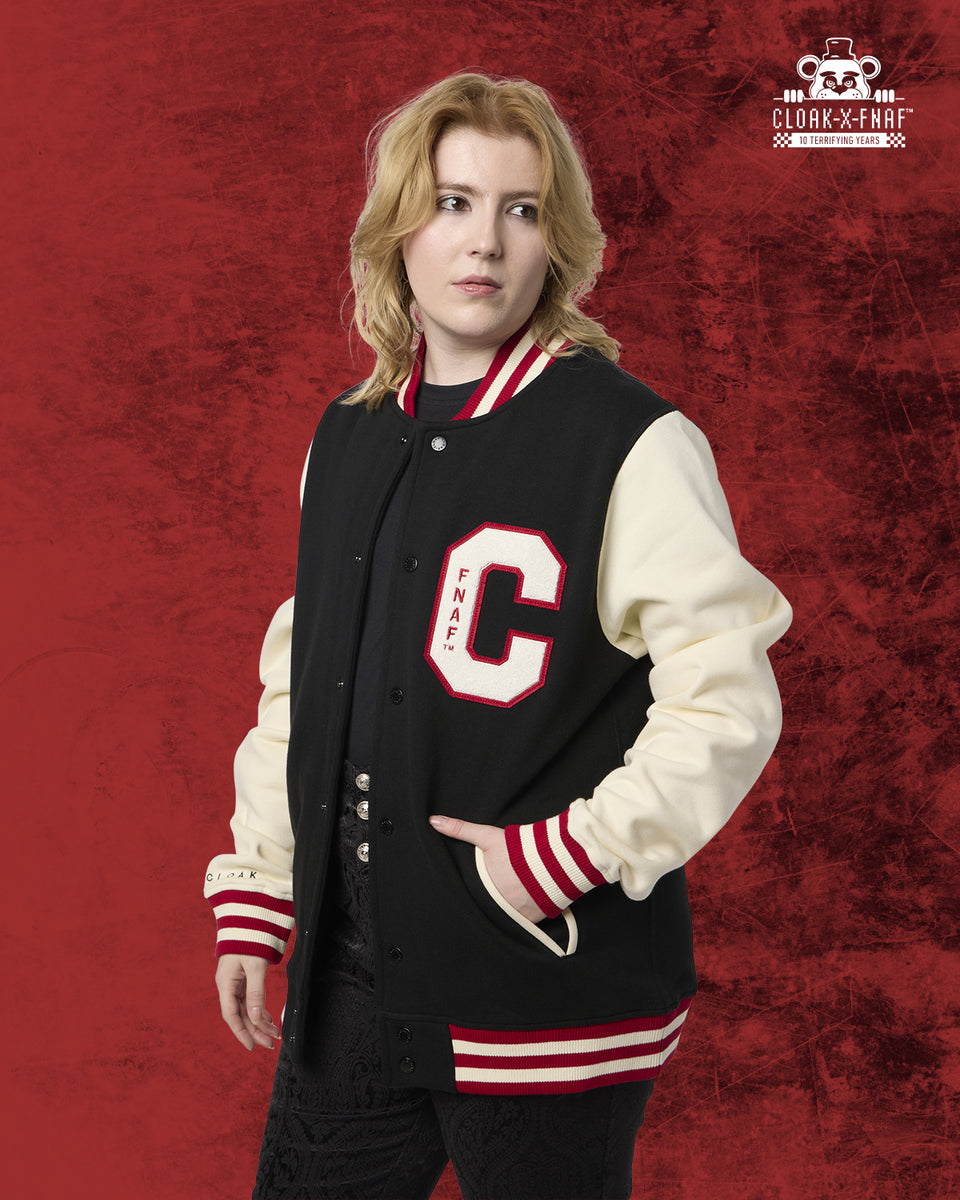 FNAFAlerts's tweet image. We've teamed up with CLOAK to give away TWO of each of these items from their Unsung Heroes Collection:

Lefty's Onesie
King of FNAF Varsity Jacket
The Puppet's Cardigan

To enter, retweet this tweet &amp;amp; follow @FNAFAlerts &amp;amp; @cloakbrand! Winners will be selected at 8PM EST on 9/15.