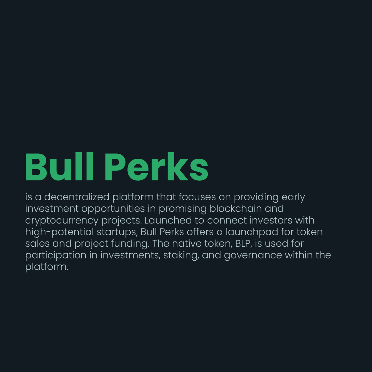 MiningramAI's tweet photo. BullPerks (BLP) is now listed on Miningram.
#BullPerks #BLP #Crypto #Blockchain #Miningram https://t.co/6DNCZilla8