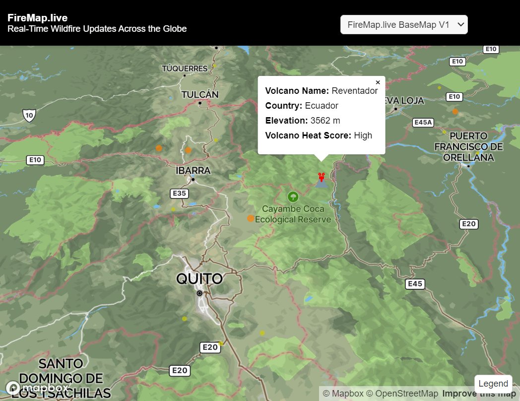 disaster_db's tweet image. Yikes, our near-time hotspot detection is picking up some heat signatures here and this lines up with report. Stay tuned to #FireMap for updates (we have 🌋 stuff too!)