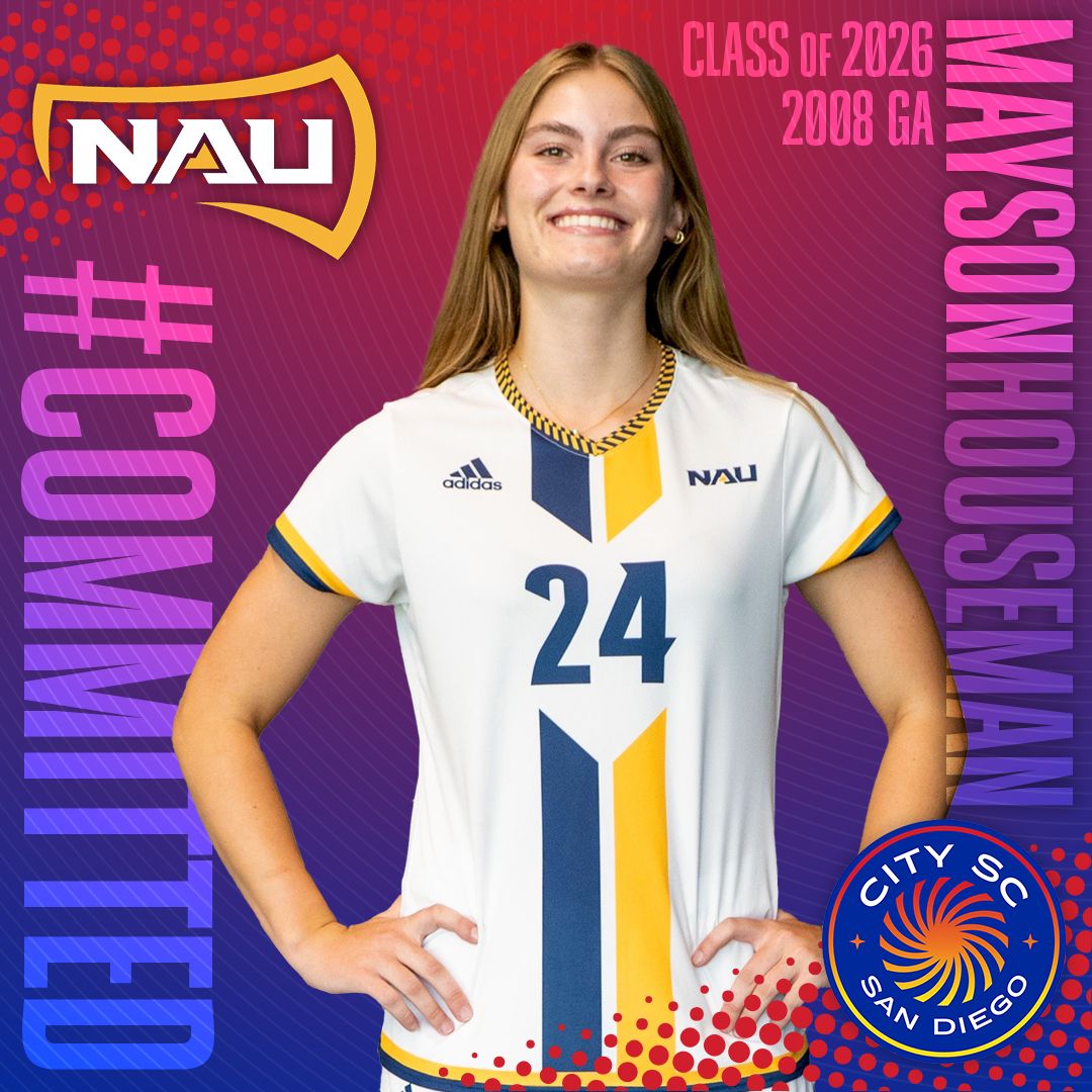 Congratulations to 2008 <a href="/GAcademyLeague/">Girls Academy</a> player Mayson Houseman <a href="/mhouseman2026/">Mayson Houseman</a> on her verbal commitment to play D1 soccer at Northern Arizona University! <a href="/NAUWomensSoccer/">NAU Soccer</a>

#OurCity #PlayerDevelopment #GirlsAcademy #NCAA #Committed #ClassOf2026 #WeAreCitySC #BigSkySoccer #GoJacks🪓