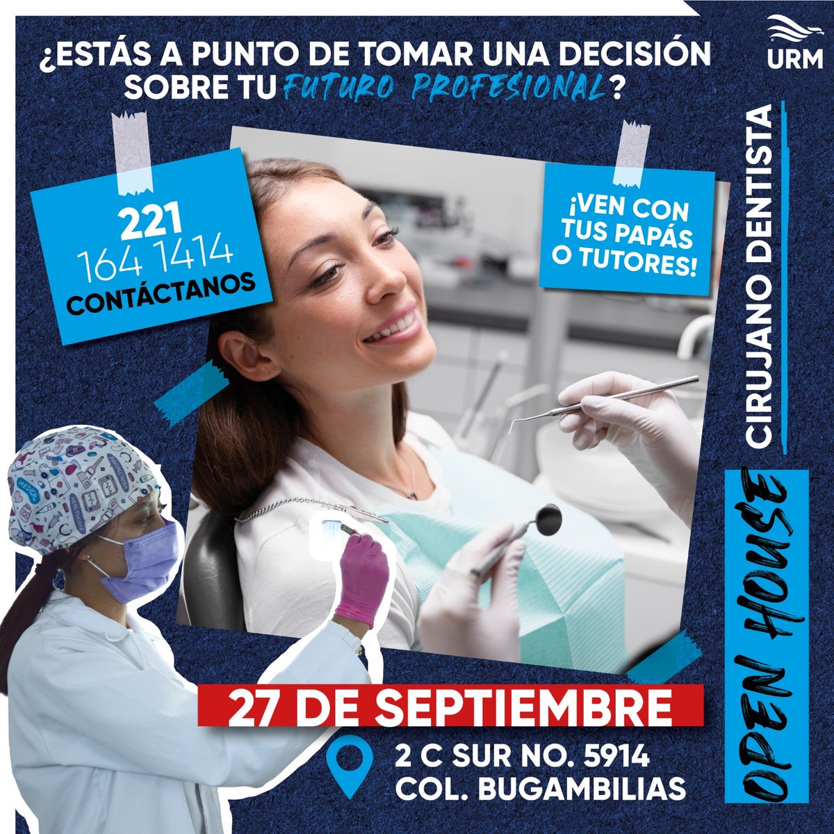 UniversidadURM's tweet photo. 🚀Asiste a nuestro Open House, participa en uno de nuestros talleres especiales y descubre cómo es ser parte de la mejor comunidad educativa.
🗓️ Viernes 27 de septiembre 2024
⏰ 11:00 a.m.
📲Envíanos mensaje al 221 164 1414 📷 https://t.co/2rVwzZJnHI https://t.co/IrQau3NLEQ
