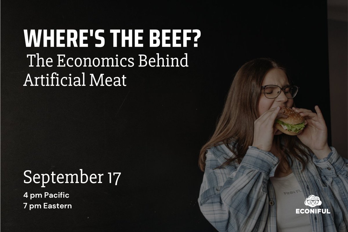 econiful's tweet photo. Looking forward to this workshop w/ @Kruggelnomics! Attendees will gain ready-to-use activities to address the ever evolving world of artificial meat production and consumer tastes &amp; preferences. Register now at https://t.co/6ZAivzvrs3 https://t.co/0UoMS1hep9