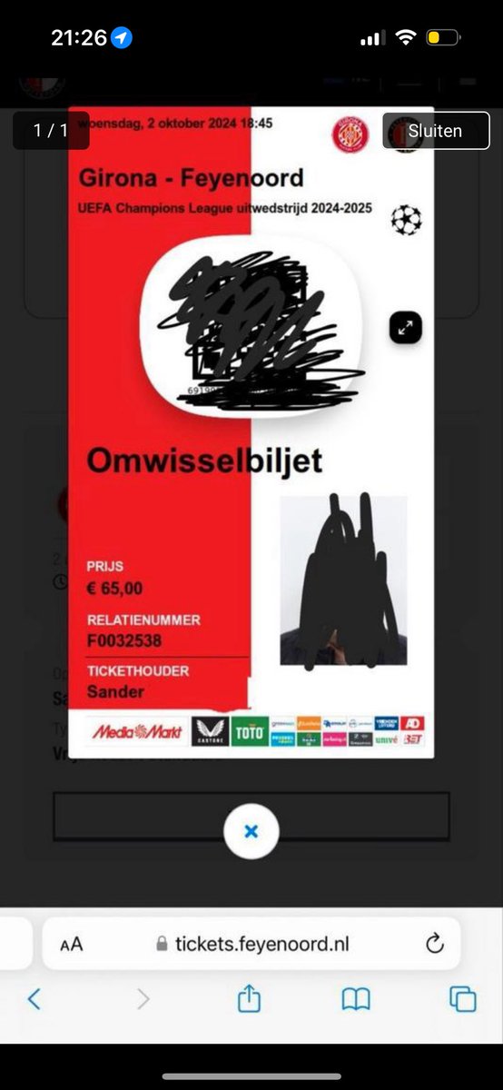 B1908FR's tweet image. Sander even melden dat je je kaart op marktplaats zet