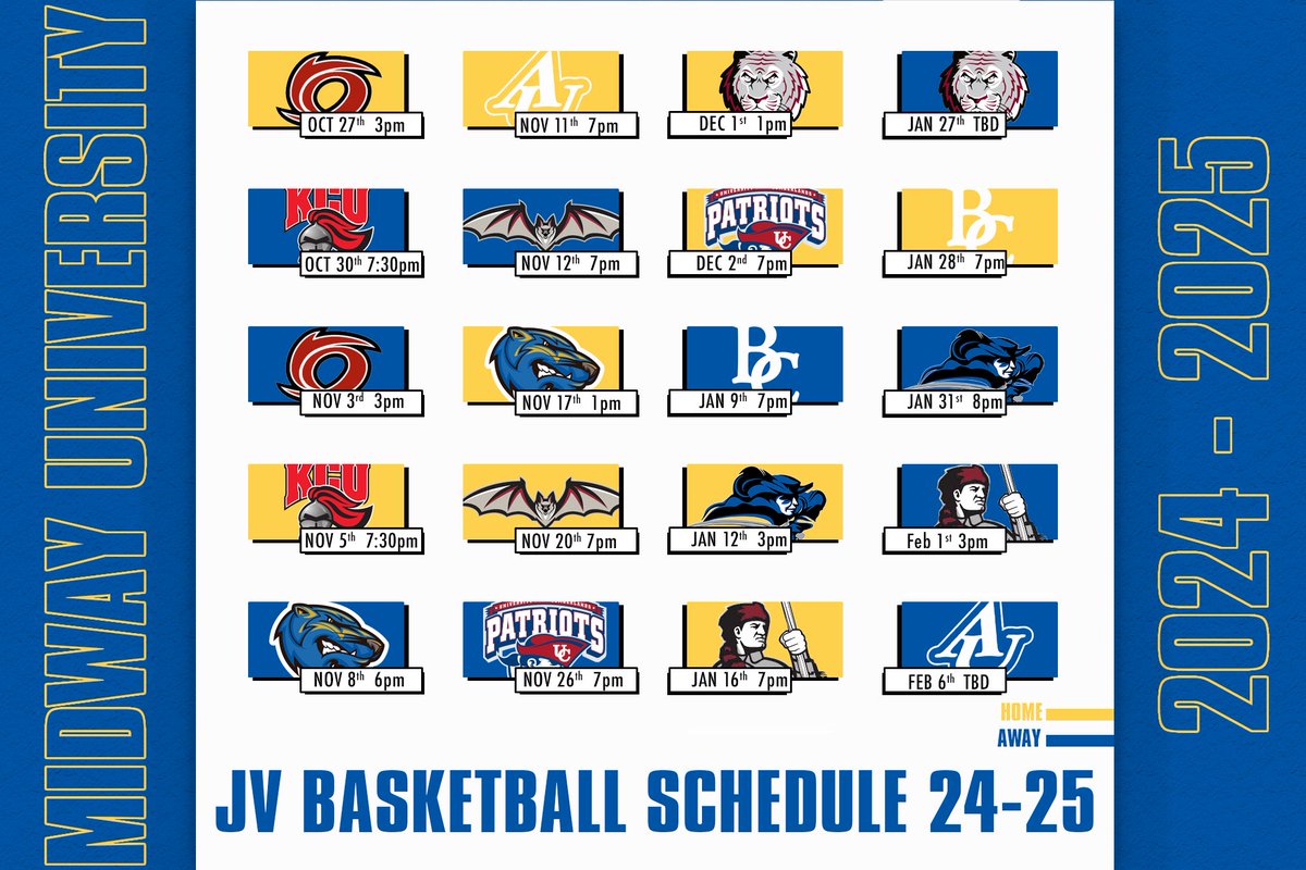 The 2024-2025 JV Schedule is HERE❗️