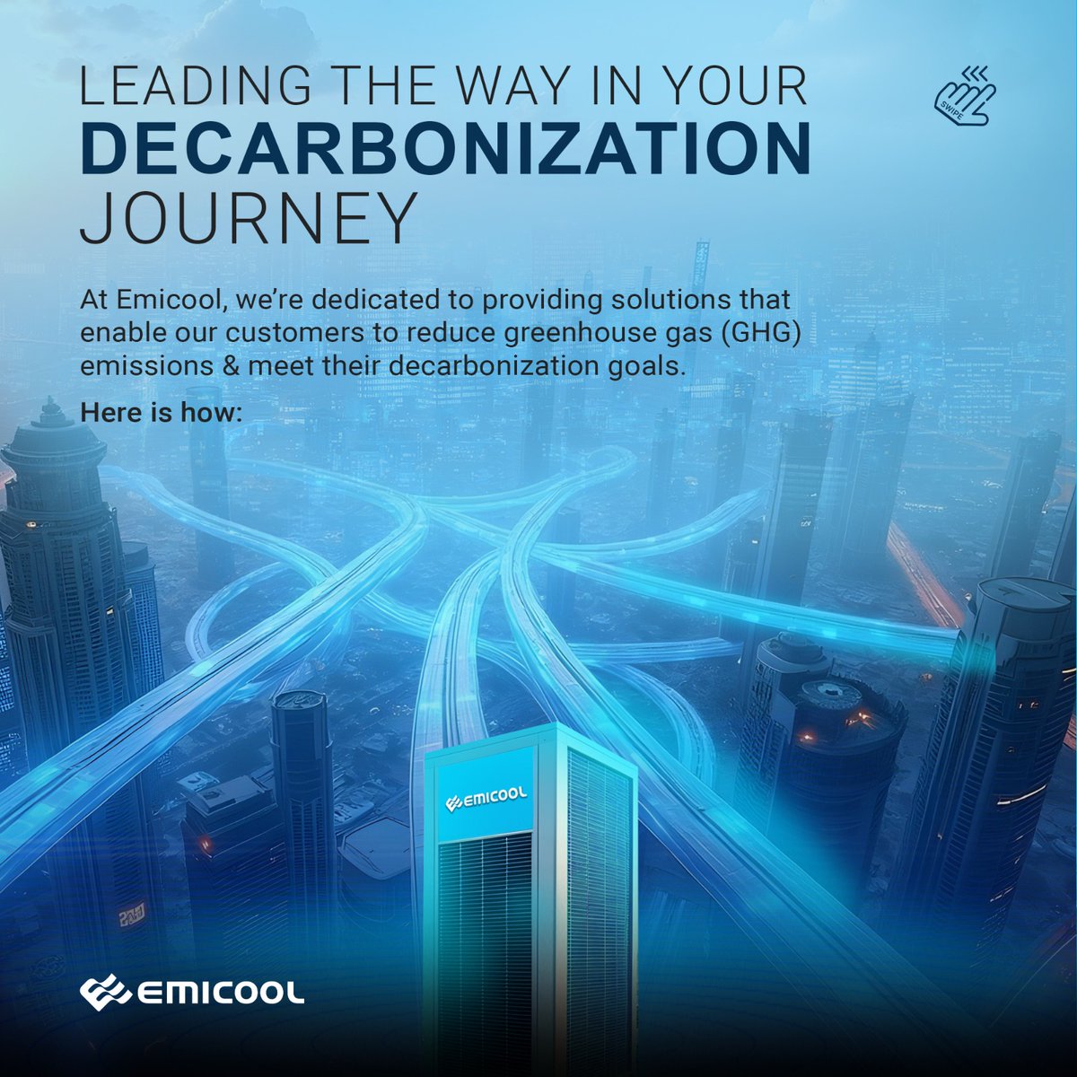 EmicoolUAE's tweet photo. Emicool is driving sustainability by:

Expanding our electric vehicle fleet

Implementing energy-efficient retrofits

Using treated sewage for cooling Our district cooling tech boosts efficiency, saves costs, and cuts carbon emissions. Let’s build a greener tomorrow! #emicool https://t.co/ZkmdyOYdWc