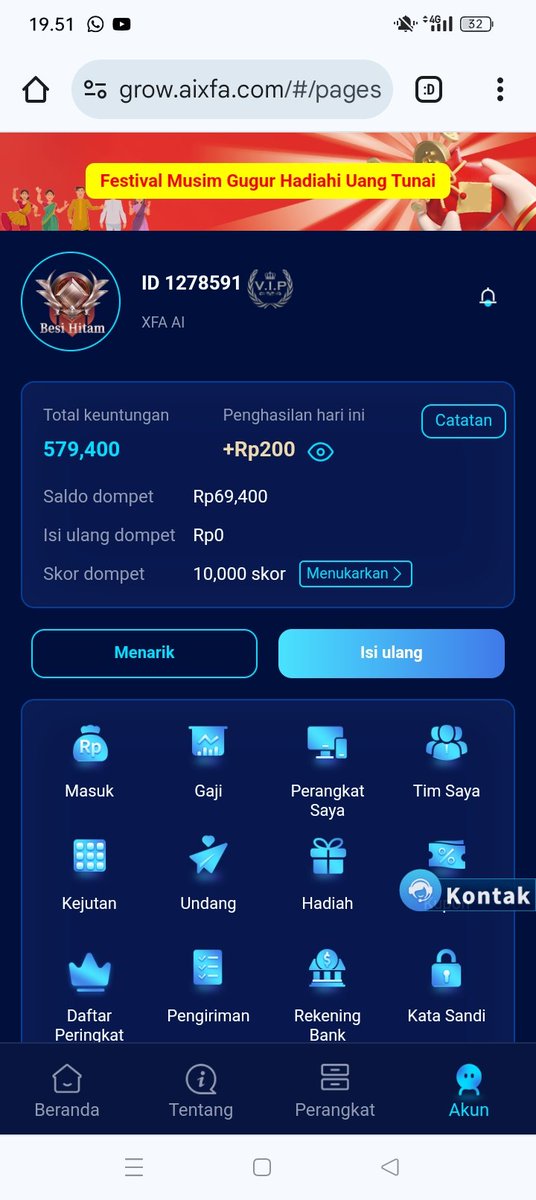 romakeren's tweet photo. @xfa_ai Hasil maen xfai ai selama 3 bulan...hahahaha
Gue sadar gue miskin,jdi maen receh aja https://t.co/hCrdSJuFOu