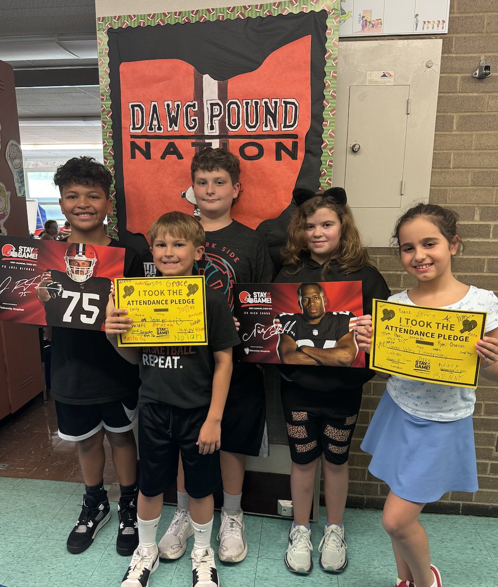GV fourth graders know attendance is important! <a href="/SITG_Network/">Stay in the Game! Attendance Network</a>, <a href="/SITG_Browns/">Stay in the Game! Attendance Network</a> #SITGSeptember
