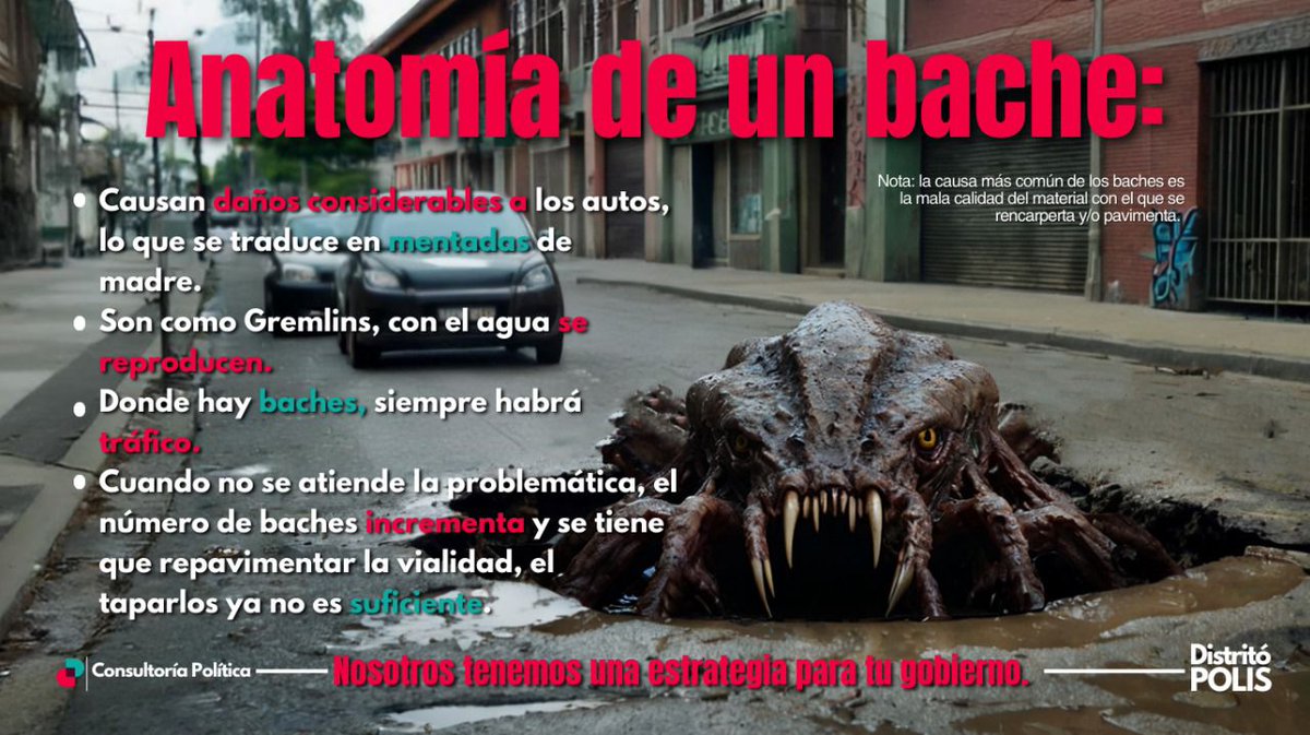 #DP | #Baches

Los baches, deterioran los vehículos, causan tráfico, afectan la imagen urbana, son factor de accidentes automovilísticos, entre otras circunstancias. 

Los gobiernos municipales, tienen un reto importante, en mitigar está problemática. 

¡Nosotros te ayudamos!