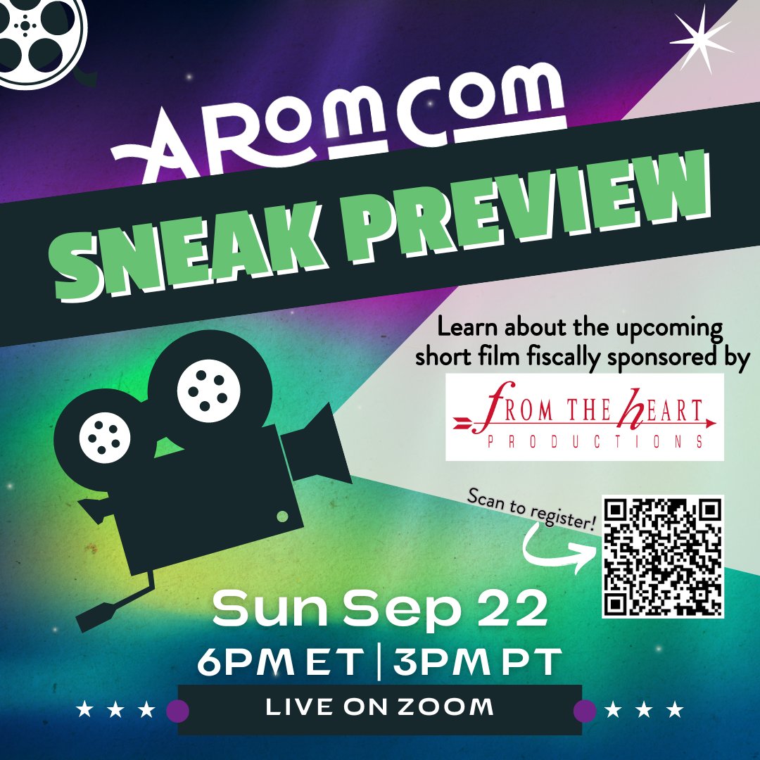 Katrina13J's tweet photo. If you're interested in queer and a-spec stories, come learn about this short film I'm working on! Aromcom depicts a cozy platonic meet-cute between characters on the #aromantic &amp; #asexual spectrums, and won the 2024 New York Screenwriting Award for Best LGBTQIA Short Screenplay https://t.co/OLyGxSKvJV