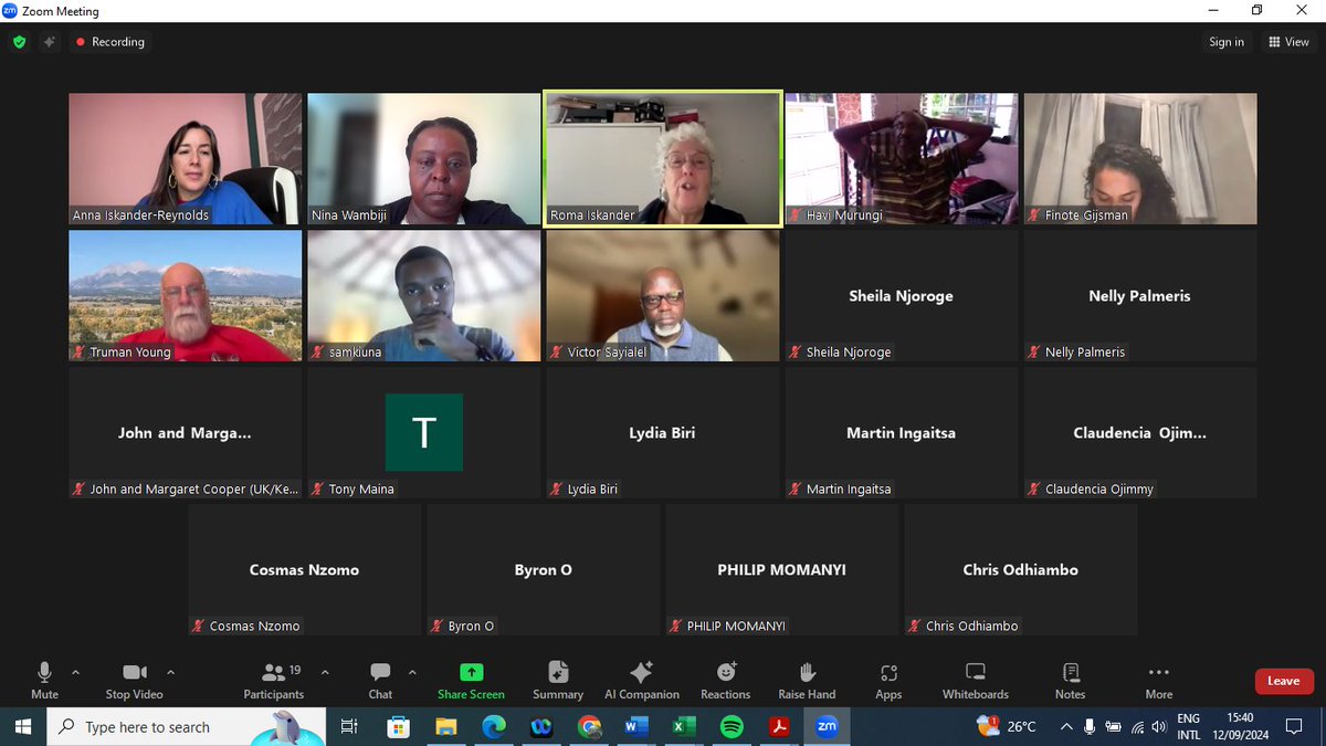 Dr. Nina Wambiji (@nwambiji) on Twitter photo A successful follow-up meeting for the <a href="/mpala_rc/">Mpala Research Centre / @mpalarc.bsky.social</a> #OpenSpaceEvent where we prioritized targets & developed action plans. Thank you #AnnaIskander,#RomaIskander for guiding the process. @finote_gijsman, <a href="/paulakahumbu/">Paula Kahumbu</a> <a href="/KiiruWinnie/">Dr. Winnie Kiiru OGW</a>, participants . The discussions have been resourceful A successful follow-up meeting for the <a href="/mpala_rc/">Mpala Research Centre / @mpalarc.bsky.social</a> #OpenSpaceEvent where we prioritized targets & developed action plans. Thank you #AnnaIskander,#RomaIskander for guiding the process. @finote_gijsman, <a href="/paulakahumbu/">Paula Kahumbu</a> <a href="/KiiruWinnie/">Dr. Winnie Kiiru OGW</a>, participants . The discussions have been resourceful