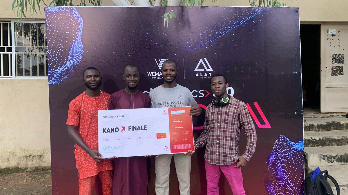 _GeekyCoder's tweet image. My team and I participated in the just concluded #hackaholics5.0 organized by @wemabank  and we came out second and will be going for the grand finale at Lagos

A big appreciation to @wemabank and @alat_ng for this great opportunity and hoping to see more of it