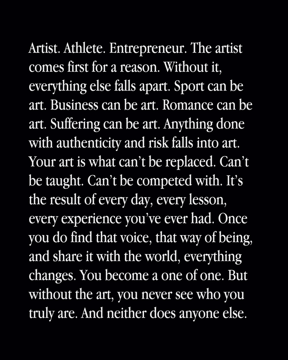 Artist comes first for a reason.