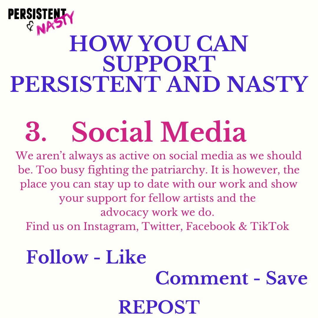 Persistent & Nasty (@persistentnasty) on Twitter photo Our beautiful <a href="/meghan_tyler_39/">Meghan Tyler 🇵🇸</a> has inspired us to be bold and ask.
So here we are asking you to support us and the work we do in whatever way you can ❤️ Our beautiful <a href="/meghan_tyler_39/">Meghan Tyler 🇵🇸</a> has inspired us to be bold and ask.
So here we are asking you to support us and the work we do in whatever way you can ❤️