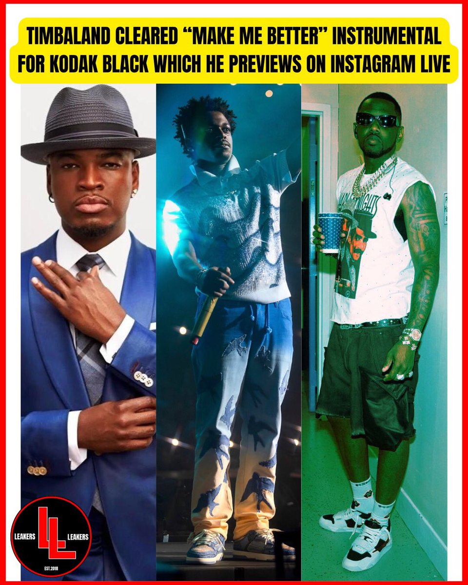 LitLeakers's tweet image. #Timbaland cleared #Fabolous &amp;amp; #Neyo’s #MakeMeBetter instrumental for #KodakBlack…How’s it sounding!? 👀