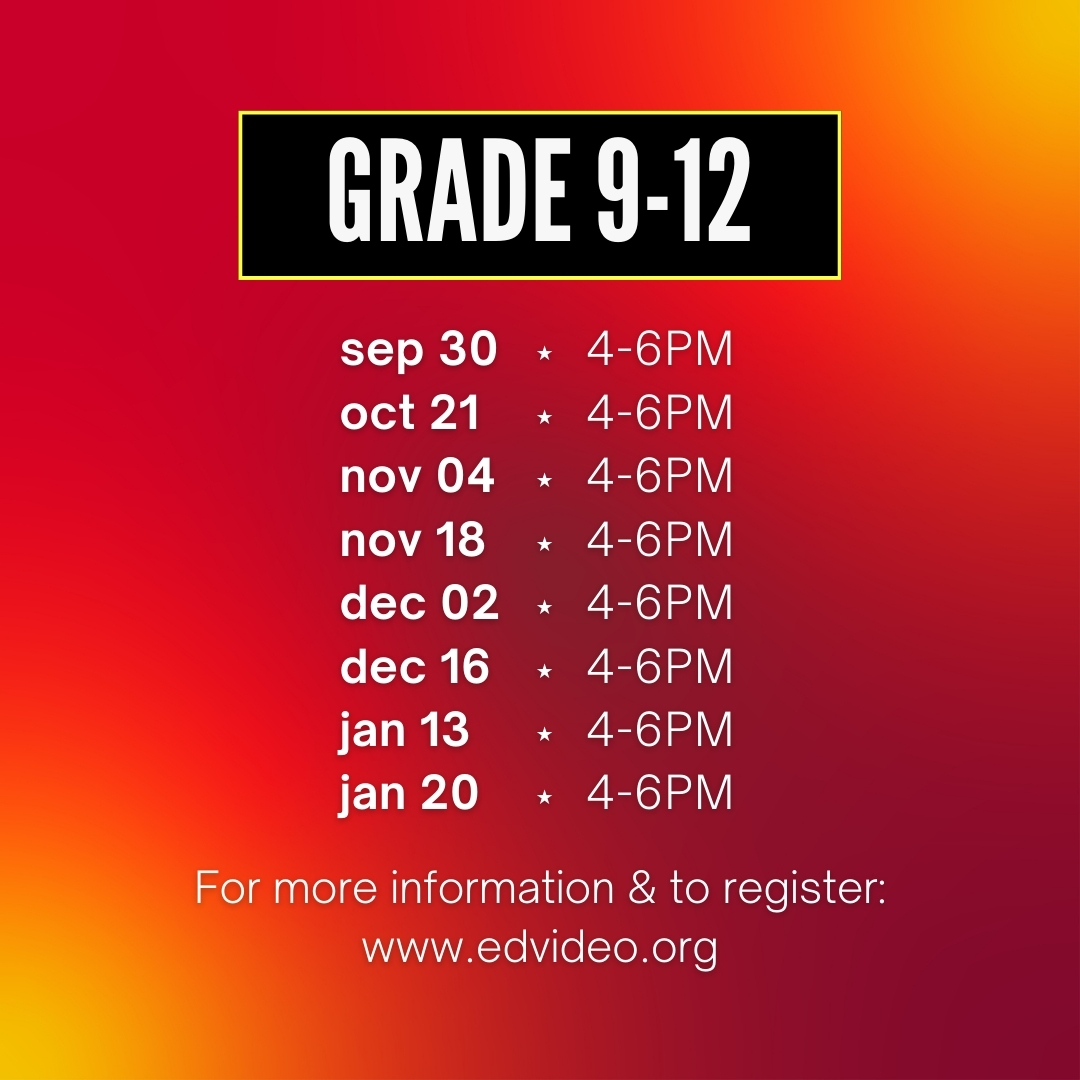 Registration is OPEN for 'Reel Stories', a free program offered bi-weekly for students (grades 4-8 and grades 9-12), focusing on the art of captivating storytelling through documentaries!

LEARN MORE 👉 edvideo.org/blog/upcoming-…