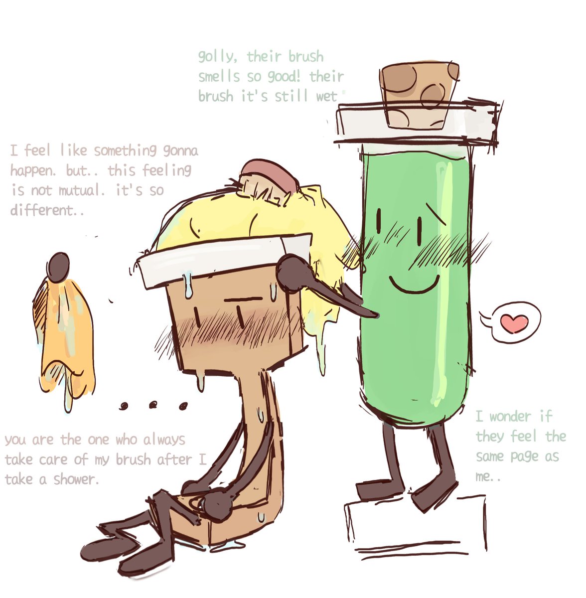BiwulovesBiwaki's tweet image. // TestBrush, PaintTube, Paintbrush x Test Tube