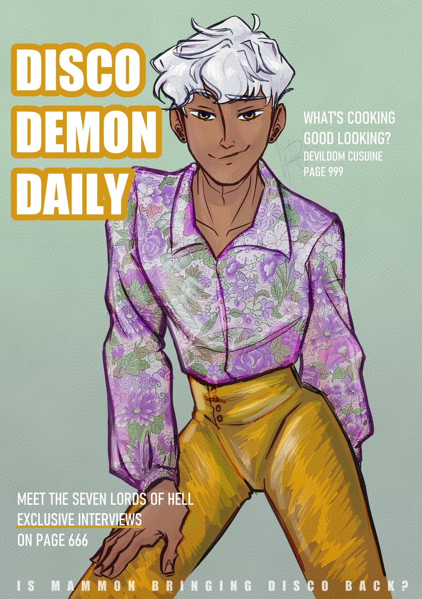 Mammon_Collab's tweet photo. Artist: nbdrawsart (Instagram) | nbdraws (Tumblr) | nbdraws (Tiktok)

Prompt: Mammon bringing disco back

#mammonbirthdaycollab2024 #obeyme #Obeymemammon #happybirthdaymammon #ObeyMeBD https://t.co/cU3T0ZeeTn