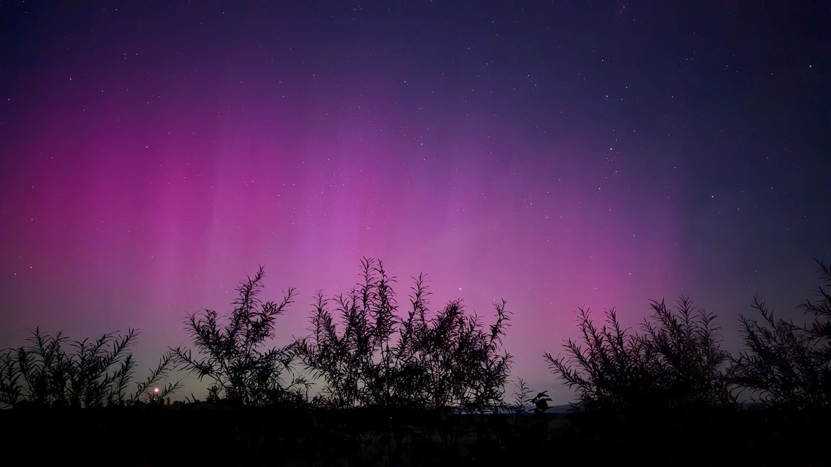FrauAdebar's tweet photo. @TamithaSkov I took a long exposure of the northern sky from 51°N in Germany. And voilà: https://t.co/4AUNTs6kYJ