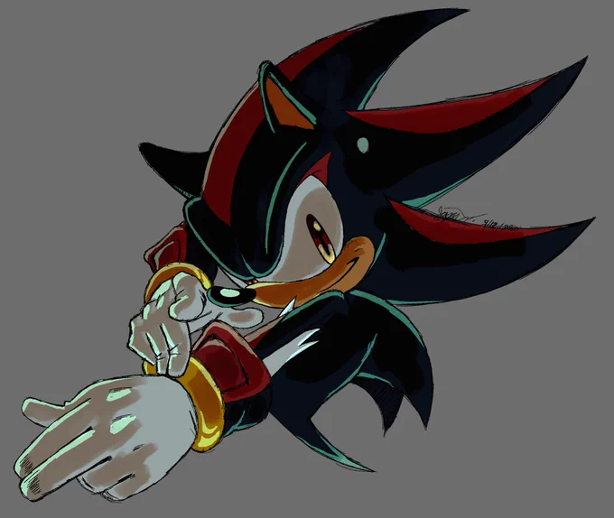 I hadn't drawn in a while, and I started drawing shadow to get my hand adjusted again. 