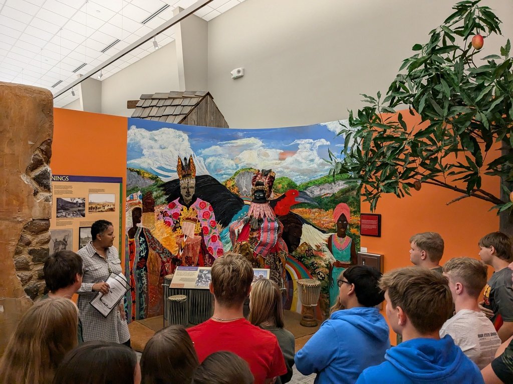 Mr. Mitchell's World History class visited the newly renovated <a href="/BlackIowa/">Afr-Ame Museum of IA</a>. Ms. Hunter did a tremendous job explaining the complex history of African-Americans going all the way back to Africa centuries ago.