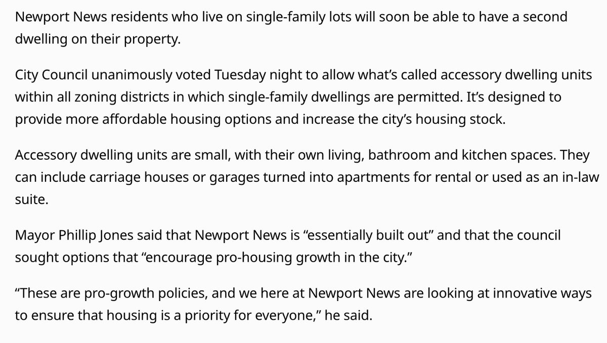 yimbyaction's tweet photo. Big #YIMBYWin in Virginia!
Shoutout to all the folks making it clear that they want to say yes to more homes and yes to more neighbors. That is how we bring about change. https://t.co/LoprMcKsLt