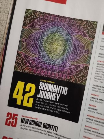 Big ups to <a href="/positivecreator/">Chris Dyer</a> on his article and cover art for <a href="/RoosterMagazine/">RoosterMagazine⁉️</a> 🔥 this can be found for free all over Colorado! Chris will also be painting at the Rooster Art Fest in Denver on 9/22 🙌