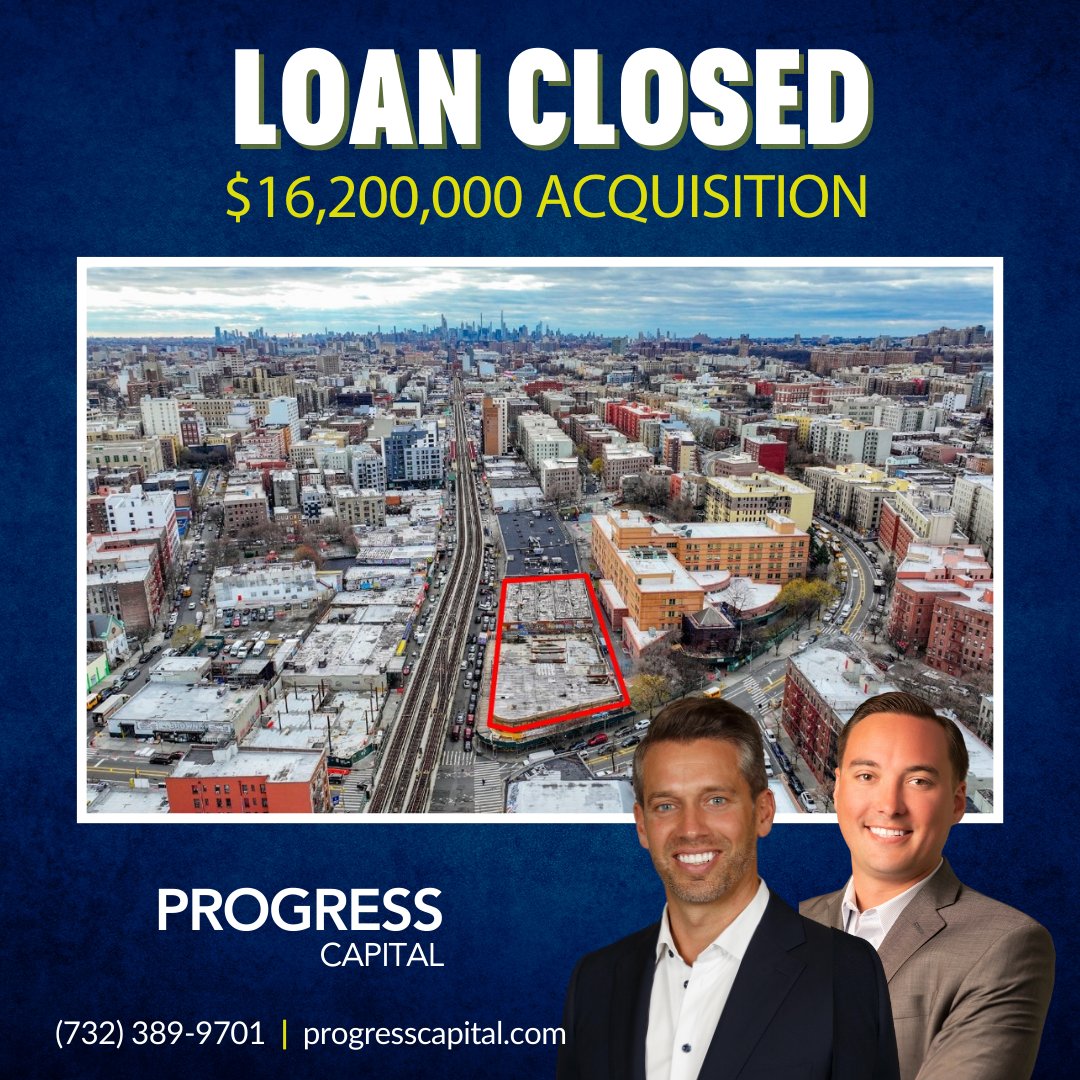 ProgressNJ's tweet photo. CRE FINANCING NEWS!

Brad Domenico and Frank Stanislaski secured a $16.2M loan for the acquisition of 1941-1959 Jerome Ave. in the Bronx, on behalf of Jorge Madruga of MADDD Equities. 

Contact us for any CRE financing you need!
732-389-9701, https://t.co/YZm38Hxixn https://t.co/fV1gOATmPJ