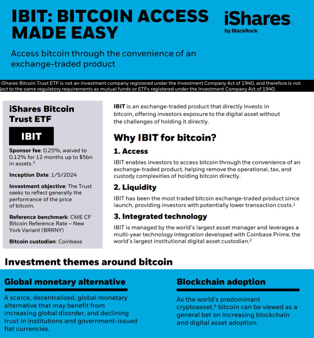 bitcoinbote's tweet image. BlackRock: a scarce, decentralized, global monetary alternative that may benefit from increasing global disorder, and declining trust in institutions and government-issued fiat currencies.

Probably nothing #Bitcoin