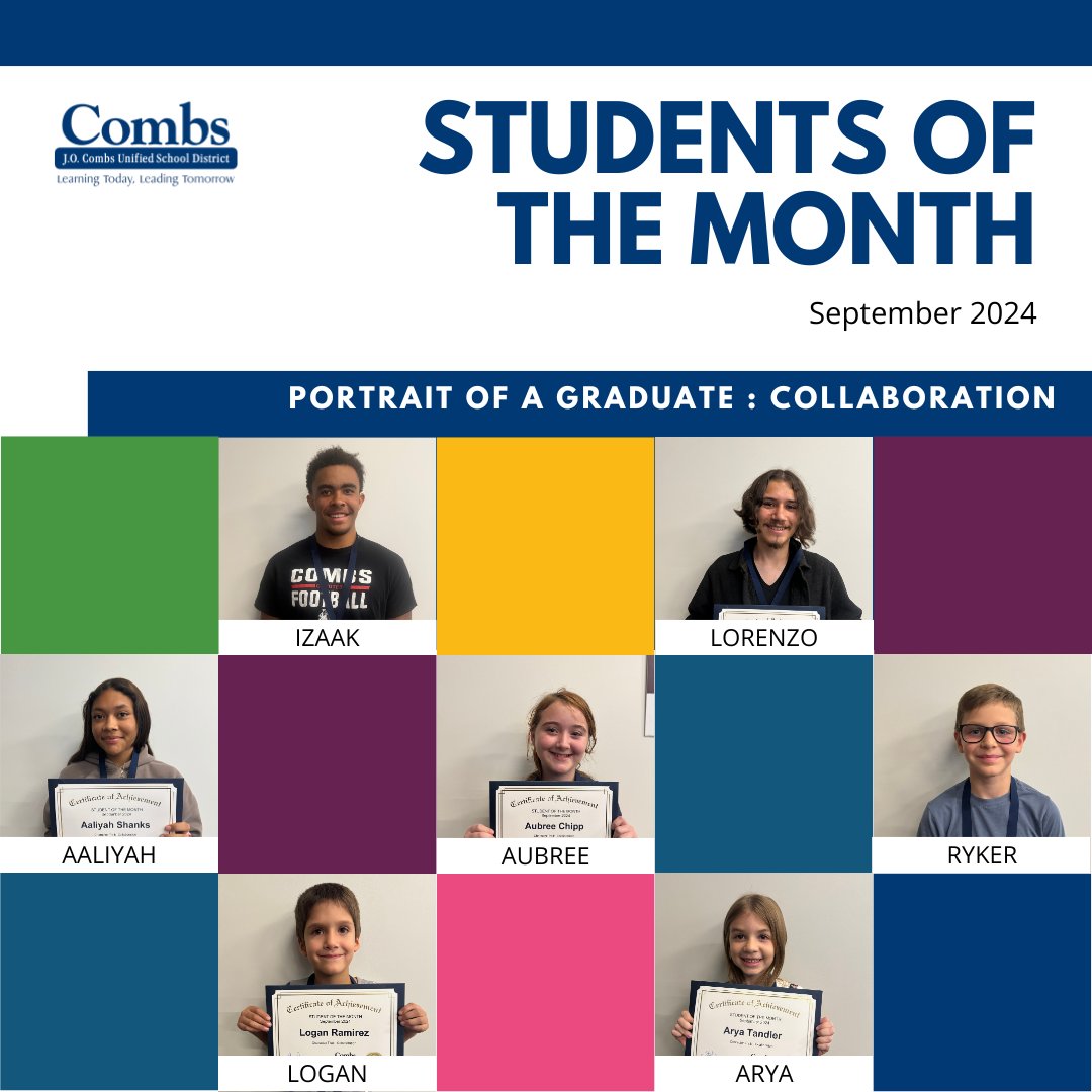 J.O. Combs Unified School District tweet media