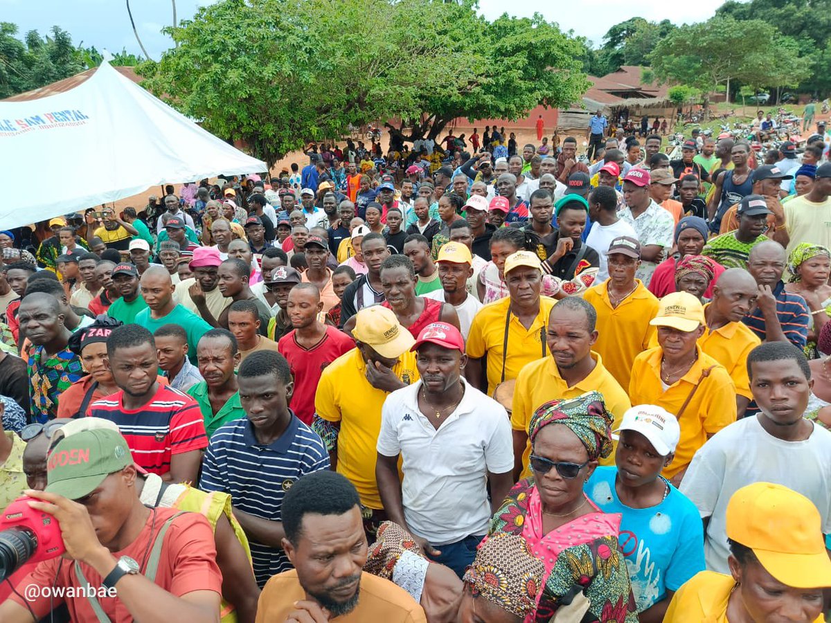 Harmless47's tweet image. Emai ward one and two campaign flag off in Owan East.

#ANewEdoIsRising 
#moden
#VoteAPC.