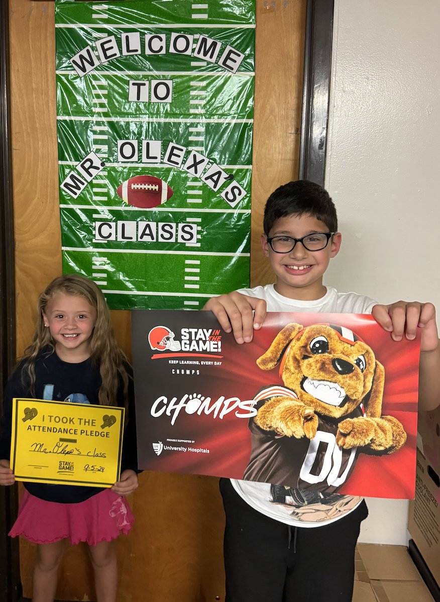 GV second graders know attendance is important!! <a href="/SITG_Network/">Stay in the Game! Attendance Network</a> <a href="/SITG_Browns/">Stay in the Game! Attendance Network</a> #SITGSeptember