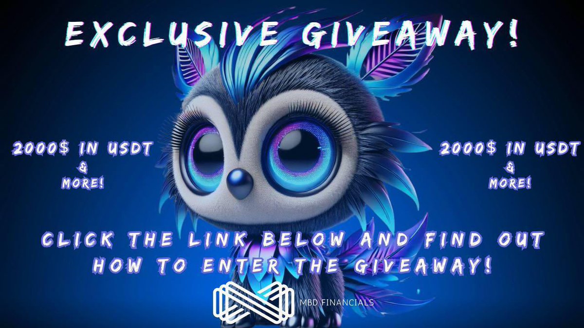 MBDFinancials's tweet photo. 💰 Navigate the Future of Web3 with the MBD Earn Campaign! 💰

Participate Here: https://t.co/pYYGDeDwFD

We’re giving away incredible rewards, including $2,000 in USDT, to help you stay ahead in your Web3 journey. 🚀👑

Here's how you can participate:

1️⃣ Complete tasks and invite friends using your link to earn points. The more you engage, the higher your chances of winning.

Grand Prize 🎁

🏆 The top referrer will win $1,000 cash and an MBD Merch Pack that includes an exclusive hoodie, t-shirt, cap, and a special MBD NFT offering VIP access to MBD Platforms, discounts on HybriDEX trades, and more!

Additional Leaderboard Prizes 📊
 • 🥈 Place: $500 + Exclusive Merch Pack.
 •🥉 Place: $200 + MBD Merch Pack.
 • 4th to 5th Place: $100 each + MBD Merch.
 • 6th to 10th Place: $50 each + MBD Merch.

Weekly Random Draws 🎲
 • 5 active participants will be randomly selected each week to win prizes 💰

Remember, this isn’t just about the cash prizes – it’s your chance to be part of something bigger, shaping the future of digital finance and earning exclusive rewards along the way.

Giveaway ends October 6th, so why wait?  Join our  Channel and Community today, and let’s explore the future of Web3 together.

Participate Here: https://t.co/pYYGDeDwFD

Join: https://t.co/3IRMBQnVtk  &  https://t.co/TfftiJyh7f

#airdropcampaign #airdropreward #nft #Giveaway #GiveawayAlerts #ai #rwa #Metaverse #mbd #mbdearn #mbd #Web3 %•#Reward #Rewards @MayMahboob1 $mbd