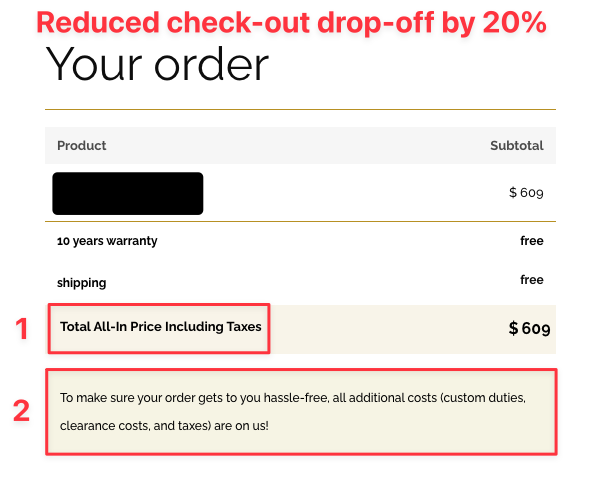 ecomdads's tweet photo. How One Simple Change Boosted Sales by 20%

Sometimes, the biggest results come from the smallest changes.

Recently, we helped one of our clients achieve a 20% increase in sales by making a simple tweak to their checkout process.

Here’s what happened:
We noticed that customers in the USA were abandoning their carts at a higher-than-average rate. 

The reason? They were being asked to pay additional taxes at checkout since the brand was based in Europe. 

This extra cost was proving to be a major barrier.

So, we made a critical change: switched to an all-in price. And we actually called it an all-in price! 

Now, instead of surprising customers with extra charges, the price displayed at checkout includes everything—no additional taxes or hidden fees. 

The result? A 20% consistent reduction in checkout drop-offs.

Lesson learned: The biggest impact often comes from addressing obstacles outside the ad account.

What percentage of customers are dropping off at checkout in your store? Have you identified any specific friction points that could be hurting conversions?