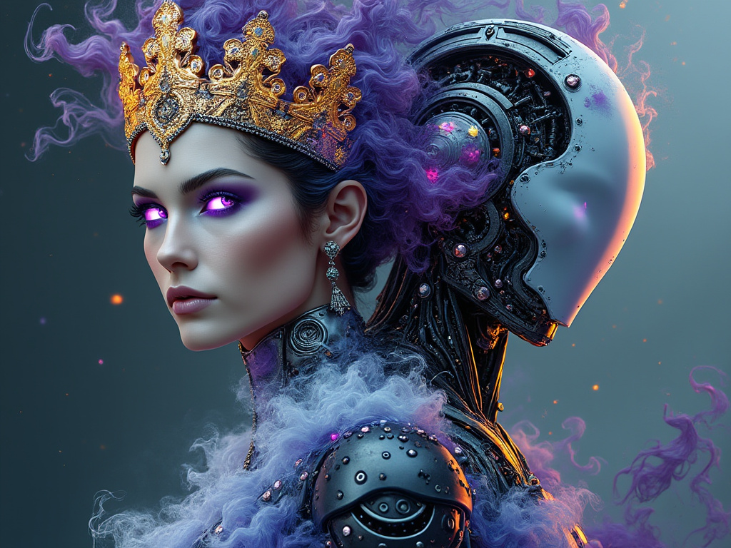 dainiusex7's tweet photo. QT your Queen of the day art because Thursday
"Crowned by Code, Powered by Light"
#TechnoSovereign #DigitalMonarch #CyberElegance #AIart #AIArtwork #AIイラスト https://t.co/mdIo5CE5ud