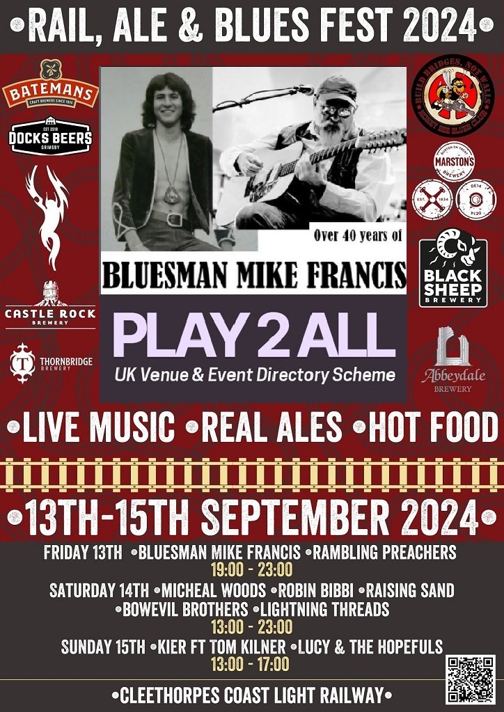 If you're interested in an iconic UK #Festival this weekend that really IS my last ever &amp; 48th anniv 'outdoor' show tomorrow  too, RAB 2024 Lincs is #Play2All UK September Feature &amp; Free Entry. See play2all.uk/directory &amp; see ya there!

#SaveOurLiveMusicScene 
#KeepinItBlues