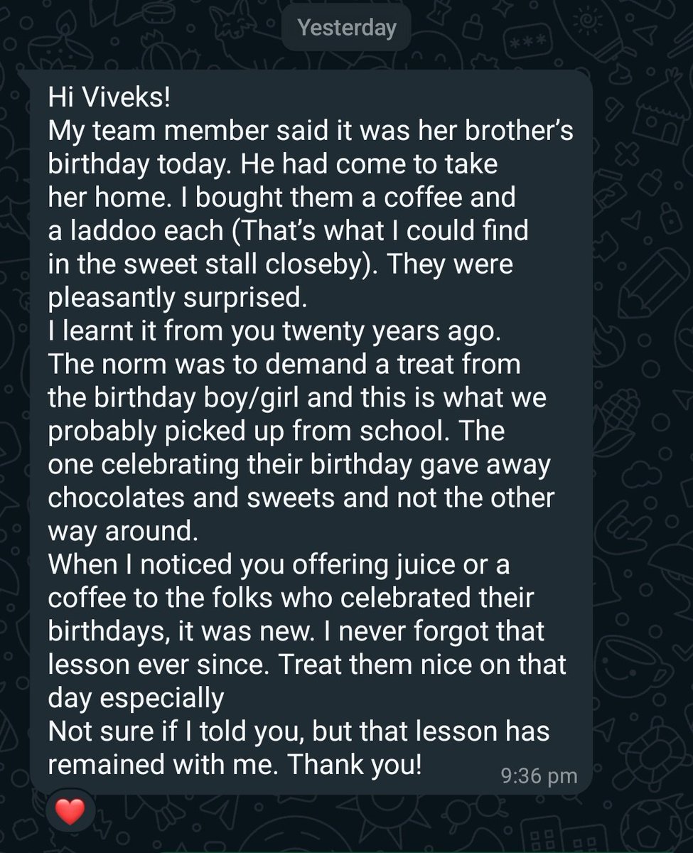 This msg made my day!