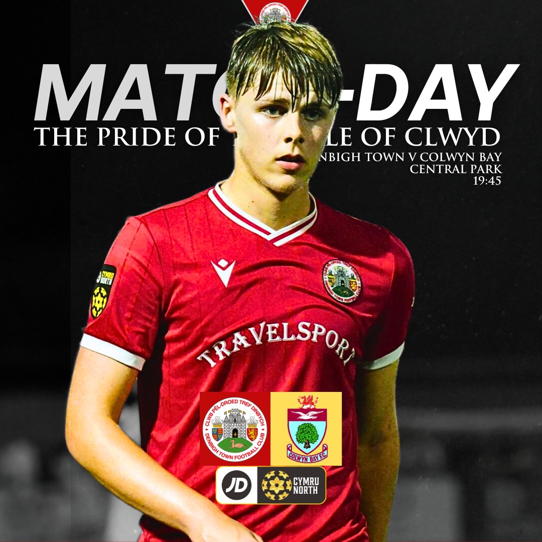 𝐌𝐀𝐓𝐂𝐇-𝐃𝐀𝐘 💪 

Colwyn Bay come to Town as we return to Central Park 🏠 

🆚  Colwyn Bay
⏰  19:45
🏟  Central Park
🏆  JD Cymru North

#DTFC