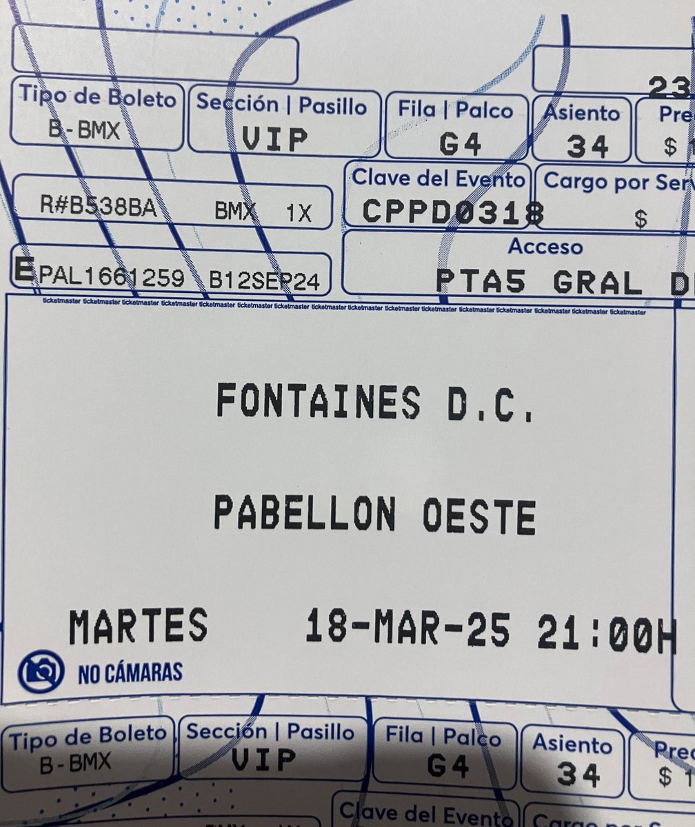 MixhDaBixh's tweet photo. Pues apliqué otro #DiosProveera y ya me compre mi boleto de Fontaines DC. https://t.co/lQXniWYZC5