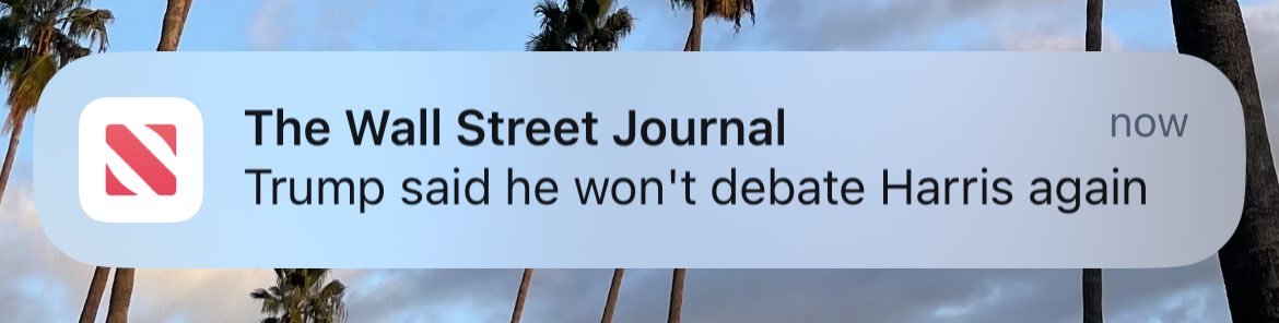 He just lost the election