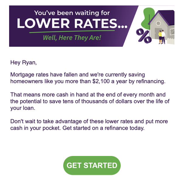 You mean to tell me that I can save money by refinancing my 30-year fixed-rate mortgage from 2.25% to 6.20%? 

Sure, let's get started 🤣

Sarcasm alert: Today's average rate is 6.20% and refinancing my loan is a terrible idea!