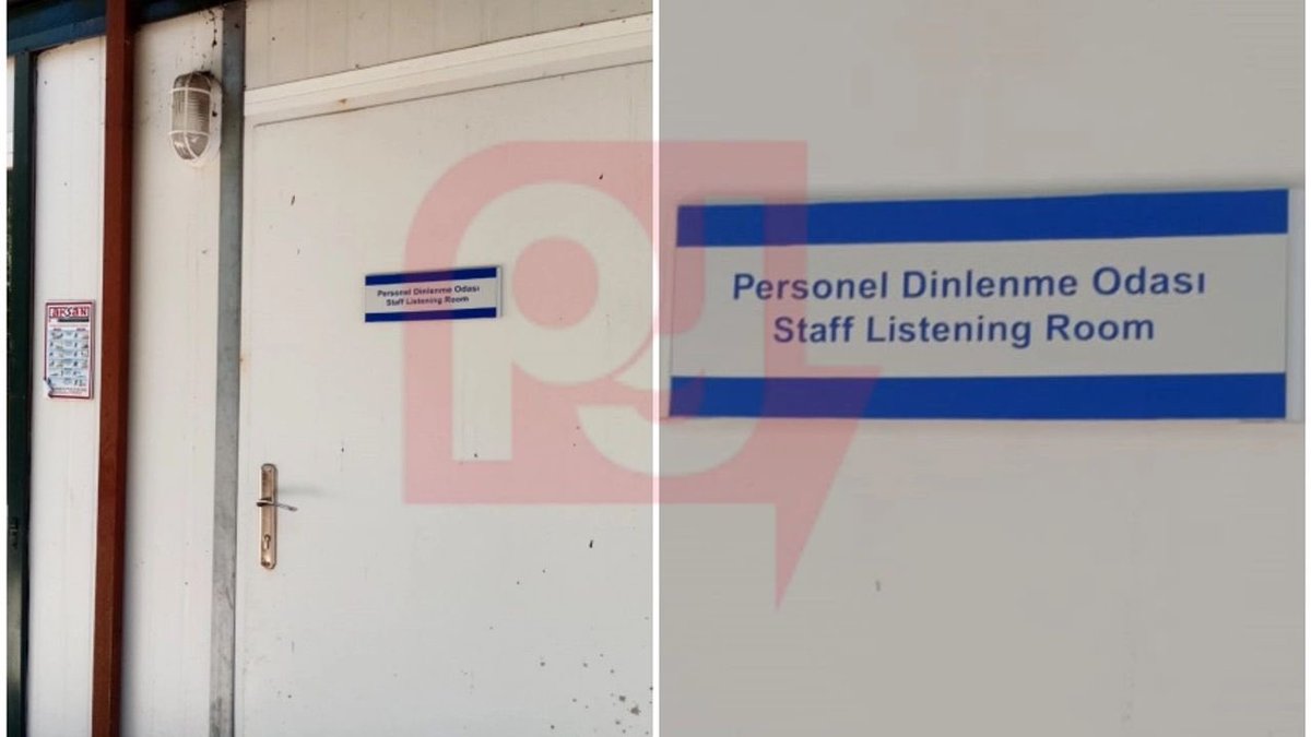 solcugazete's tweet photo. Boğaziçi Üniversitesi'nde ‘personel dinlenme odası’nın İngilizce çevirisine 'staff listening room' yazıldı. https://t.co/t6NqTViCgQ