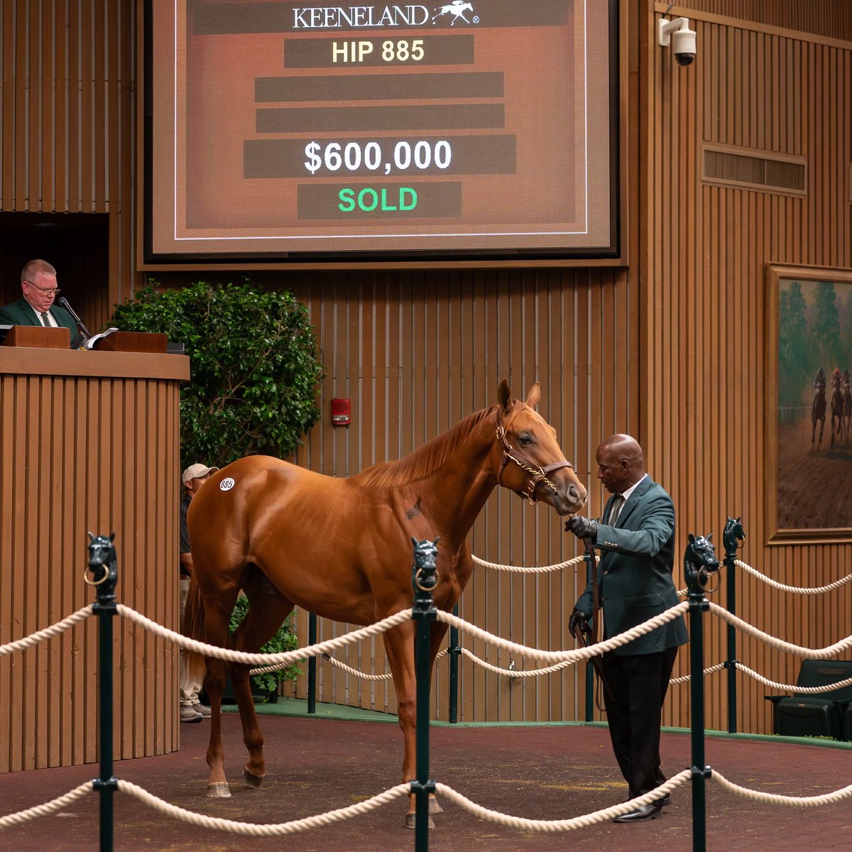 spendthriftfarm's tweet photo. VEKOMA is on fire! 🔥
This second-crop yearling caught the eye of @resracingky who signed for the colt for $600,000 at @keenelandsales September. Bred &amp; sold by Beau Lane 👏 https://t.co/JAiWqKMwwK