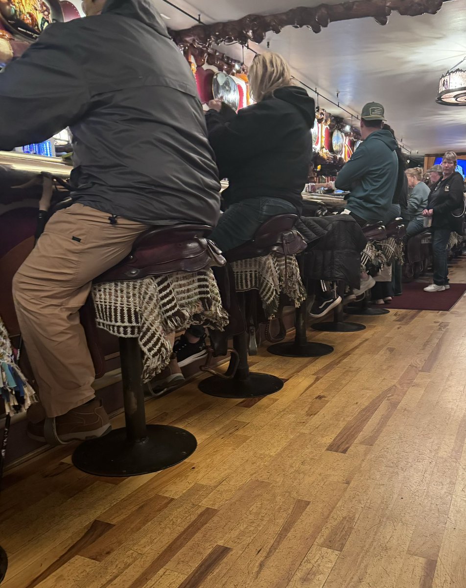 Of course we had to grab a drink here! #MillionDollarCowboy #Wyoming